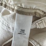 Avec Les Filles SZ 8 Wide Leg Pleated Crop Jeans Stretch Hi-Rise Zip-Fly Cream Photo 7