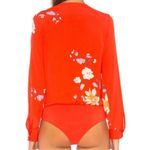 Capulet Revolve x  Bodysuit Red Blouse Small Photo 4