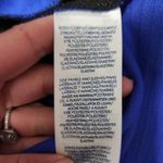 CHAPS royal blue & black ribbed sheath dress size 6 Photo 6