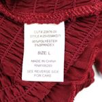 Row A Womens Mini Dress Large Smocked Bodycon Going Out Party Club Y2K Retro Red Photo 8