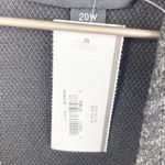 Connected Apparel NEW Plus Size Dark Grey Ribbed Knit Dress Mock Jacket Size 20W Photo 5