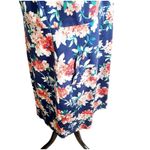 Lands' End Land’s End Women’s Plus Size 20W Floral Sheath Dress Blue Pockets Scoop Neck Photo 7