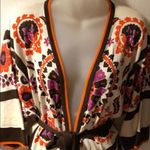 Escada SATC medallion Belted Kimono Cardigan 38 Photo 3