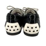 Tod's Driving Sneakers Black White Metallic Leather Lace-Up Size 38/8 Photo 4