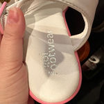 Koi Footwear White Sandals with Colorful Heart Accents Photo 1