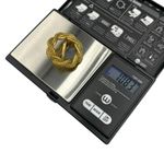 Vintage Gold Tone Scarf Slide / Sash Slide • Rope Knot Circle Photo 4