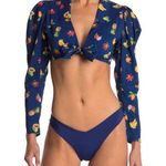 We Wore What  Bisou Cover Up Top Fruit Blue Depth Women's Size Extra Large Photo 0