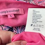 Simply Southern Long-Sleeve V-Neck Shell Print Shift Dress, Large Photo 8