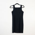 What Goes Around Comes Around x Anthropologie Black Buckle Detail Wool Dress XS Photo 6