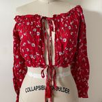 LF Red Mint Vanilla off The Shoulder Top Photo 0