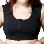 Kinflyte Freedom II Zip Front Posture Bra Black Size 2XL Photo 0