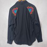 Wrangler Vintage  Authentic Country Cowgirl Western Button Up Top Shirt Size M Photo 8