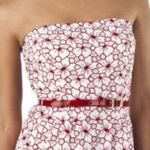 Floral Strapless Dress Jean Paul Gaultier floral dress red white belted spring Size undefined Photo 1