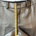 ALC Frank A.L.C. | Danny Pewter Metallic Silver Crop Lame Dress Pants Trousers Size 4 Photo 9