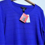 Cable & Gauge  Vintage Women Cardigan Sweater 3/4 Sleeve Blue :Box I: Photo 4