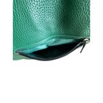 Coach  Pebbled Leather Hobo Shoulder Bag Green 12x10x5 Photo 2