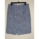 J.Crew  Size 8 Blue Patterned Cotton Blend No 2‎ Pencil Skirt Lined Spring Summer Photo 1