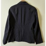 J.Crew  Pinstripe Blazer Business Career‎ Jacket Wool Blend Gray Size 4 Photo 4