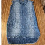 Cloth & Stone Frayed Tunin denim style cotton casual mini shirt shift dress S Photo 1