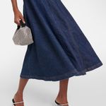 Simkhai Cici Bustier Denim Midi Dress. NWT. Size 14, (runs small). Blue Photo 5