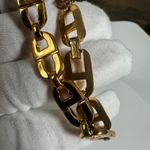 Christian Dior Vintage  CD Logo Gold Tone Bracelet Photo 3