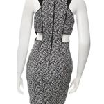 Elizabeth and James  Elina Jacquard Cut Out Mini Dress Black Size 2 Photo 5