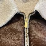 No Boundaries  Faux Leather Vest Faux Shearling Lining NWT Women L/XL Brown Urban Photo 7