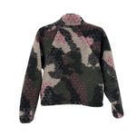 JoyLab  Sherpa Pullover Sweatshirt Camo Print pink Green Print size XS athletic Photo 1