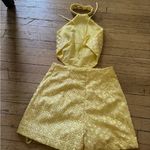 NWT Staud Backless Romper Yellow Size 2 Photo 3