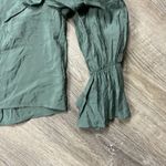 Prologue Women's Green Bishop Long Sleeve Ruffle Top - Size Large - NWT Photo 4