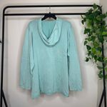 Barefoot Dreams NWT  Sunbleached 100% Cotton Bonfire Hoodie Seagreen 2X Photo 3