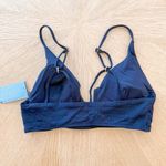 l*space L Bikini Top Womens XL Blue Siren Wired Ribbed Swimwear Beach Coastal NWT Photo 5