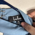 Lulus Groove Thing Light Blue Halter Neck Sleeveless Mini dress size M Size M Photo 10