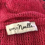 Simply Noelle Beach Cover Up Sheer Mesh Embroidered Appliqué Hot Pink Sz M Photo 9