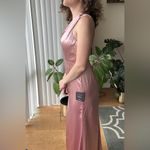 Lulus  On the Guest List Mauve Satin One-Shoulder Maxi Dress, Size Small Photo 11