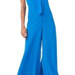 1. State Sleeveless Wide Leg Flowy Jumpsuit Amalfi Coast Blue Women’s Size Large Photo 0
