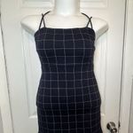 Urban Outfitters  Size Small petite Navy And White Plaid Mini Dress Y2K Style Photo 0