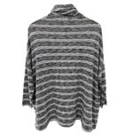 Anthropologie Postmark XS Striped Turtleneck Gray Knit Sweater Top‎ Shirt EUC Photo 3