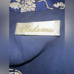 Shoshanna  Blue Floral Sleeveless‎ Mock Neck Moulten Lined Top Size XS Photo 5