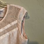 Candie's  Blush Pink Lace Heart Sleeveless‎ Blouse Photo 1