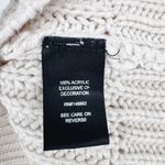 Torrid Chunky Knit Sweater Size 1 Open Back Bow Tie Cable Knit Cream Photo 5