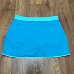 Lands' End Lands Ends Womens Solid Blue Faux Wrap Skort Attached Shorts Skirt Size Medium Photo 1