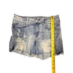 American Eagle Distressed Jean Shorts Super Super Stretch Size 10 Photo 3