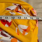 Kona Sol Women’s 14W Twist Bandeau One Piece Swimsuit Yellow Floral Swim Photo 9