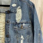 Highway Jeans  XL Distressed Blue Jean Denim Jacket Holes Rips Spring Fall 16 18 Photo 4