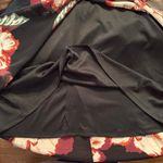 Luxology  Maxi Dress Black Floral Short Sleeve, Lined Size 6 Boho Whimsigoth Photo 8