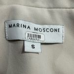 Marina Moscone Long Wrap Vest Women's Small Off White Sleeveless Collared RTR Photo 6