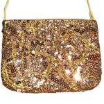 Vintage Gold Sequin Clutch Photo 0
