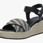 Karl Lagerfeld  | Black and White‎ Espadrille Shoes Wedge Heel 8.5 Photo 0