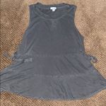 Splendid Spiritual Gangster Grey Flowy Tank with Side Bows Photo 0